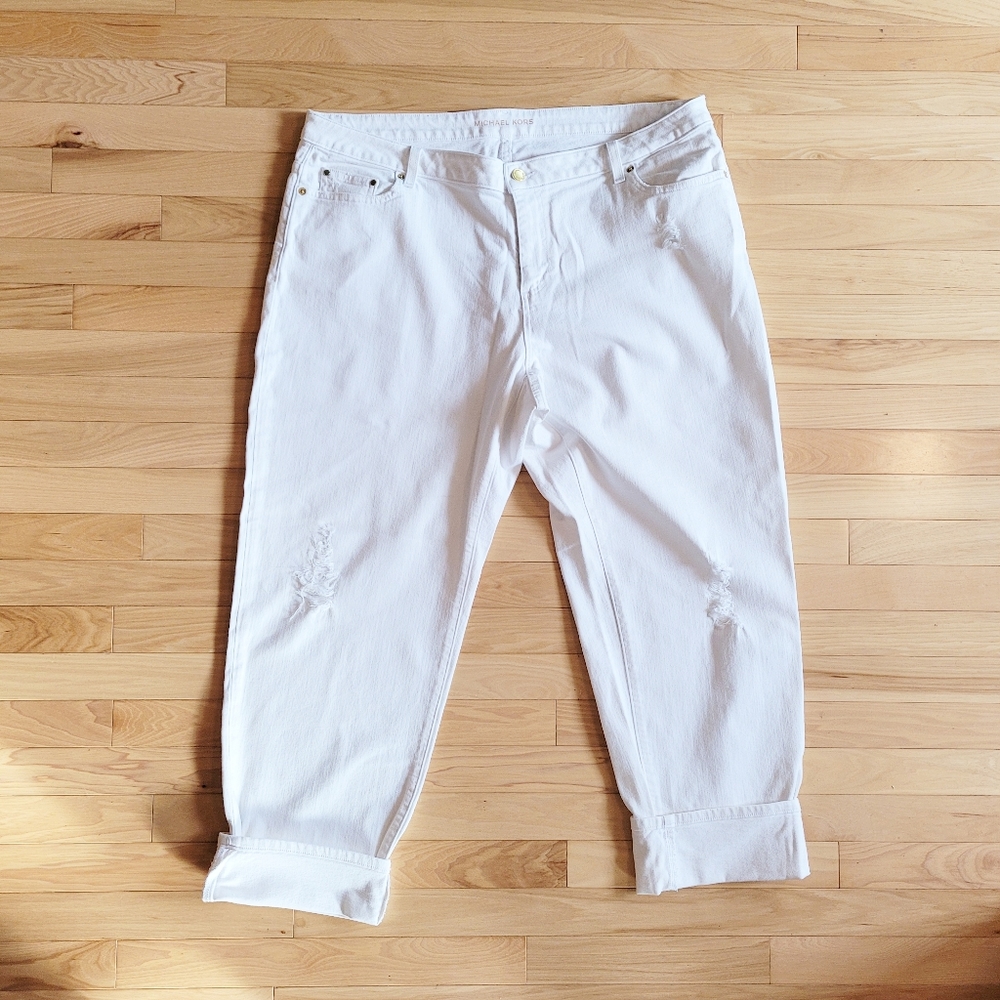 Michael Kors Dillon Relaxed Distressed Jeans